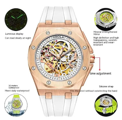 ONOLA Automatic Mechanical Skeleton Watch