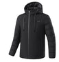 Men Winter Outdoor USB Infrared Heating Hooded Jacket